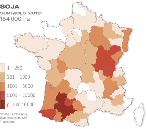 Charte Soja France objectif 250 000 ha en 2025 Alimentation Animale